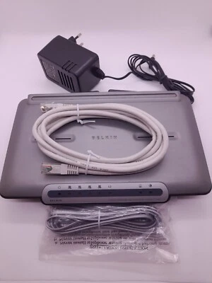 Roteador Wireless G Belkin F5D7633-4 ADSL2+ Modem versão de alta velocidade 1144ef - Imagem 1 de 4