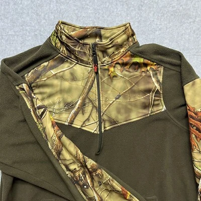 Pullover Huntworth Oaktree Evo polar 1/4 cremallera talla XL caza al aire libre Foto 1 de 4