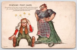 Comic Fortune~Stars & Bumps~Quince Faced Gazell w/Blacksmith Arm~Arrow Adv~1910 - Picture 1 of 2