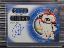 2020-21 SP Authentic Carter Hart Sign of the Times Autograph Auto #SOTTCH Flyers