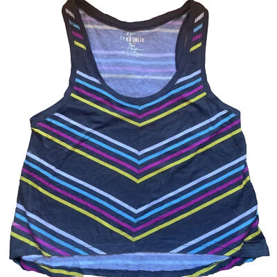 Blusa sin mangas Ecko roja "activa" gris/rayas para mujer espalda corredora talla X-pequeña Foto 1 de 4