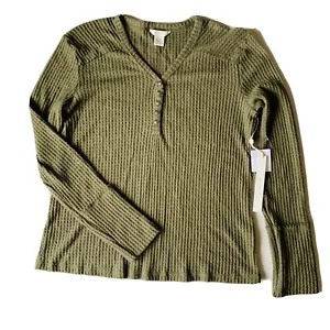 Maglione Caslon Donna Verde Oliva Morbido Small S - Foto 1 di 9