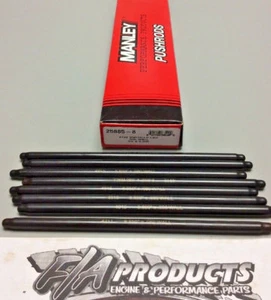 Manley 25885-8 Swedged End 8.850" Long .080" Wall 3/8" 4130 Push Rods Set Of 8 - Picture 1 of 5