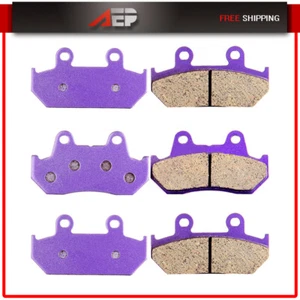 CARBON FIBER BRAKE PADS Front Rear For 90-96,99-00 Honda GL1500SE Goldwing 1500 - Picture 1 of 9