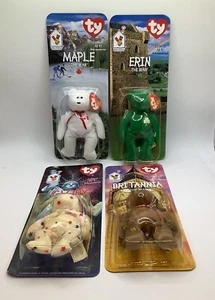 TY Ronald McDonald House Charities Beanie Babies,Glory,Britannia,Maple,Erin Bear - Picture 1 of 4