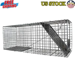 Humane Live Animal Trap Catch Release Raccoons Cats Groundhogs Small Dogs New - Picture 1 of 6