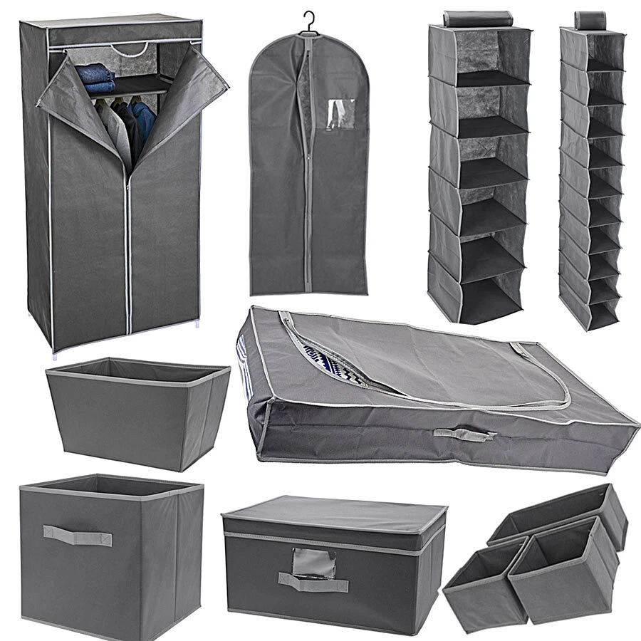 Aufbewahrungsbox faltbar Aufbewahrungs Einschub Korb Box Stoff Faltbox Regalkorb - Bild 1 von 1