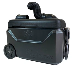 NEW! ICYBREEZE V2 Pro Portable 12V Cooler / AC, 38 Qt, Battery + Charger, BLACK - Picture 1 of 3
