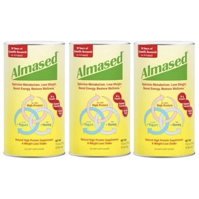 Kit de pérdida de peso de proteína en polvo Almased batido de reemplazo de comidas naturales lote de 3 Foto 1 de 4