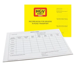 Tachograph Drivers Daily Hours Weekly Record Book Sheets Log Book TS15 - WEB-... - Picture 1 of 1