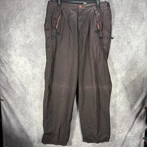 VTG Y2K Old Navy Paratrooper Pants Mens 36x34 Purple Cargo 90s Utility Baggy - Picture 1 of 9