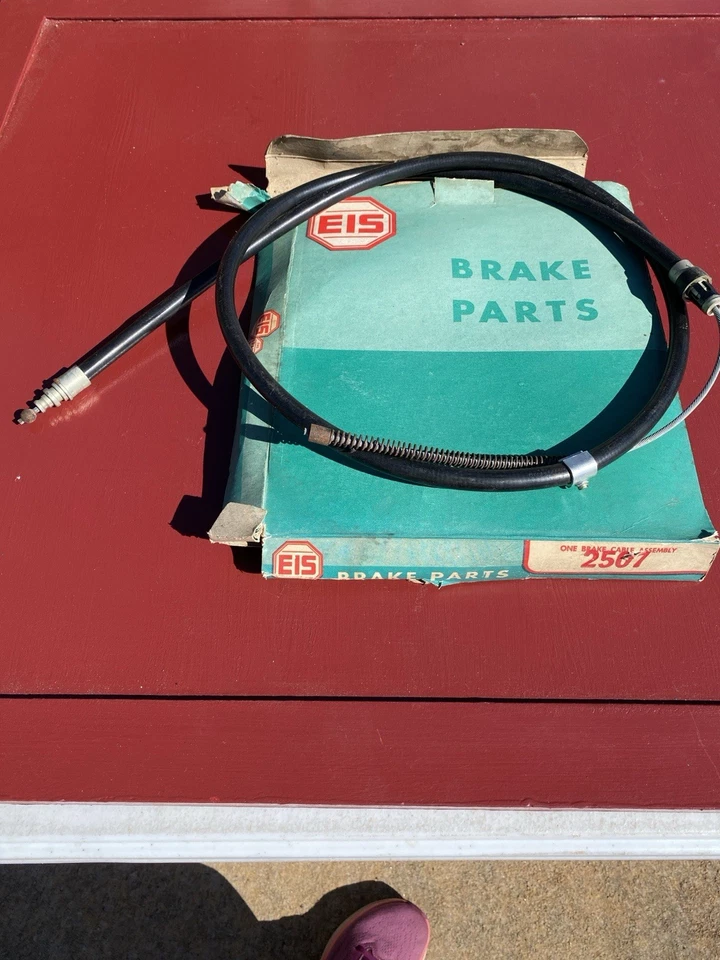 "Cable de freno trasero derecho Dodge Dart Valiant 1967-69 EIS 2507 733/4"" CABLE 593/4"" CONDU" Foto 1 de 4