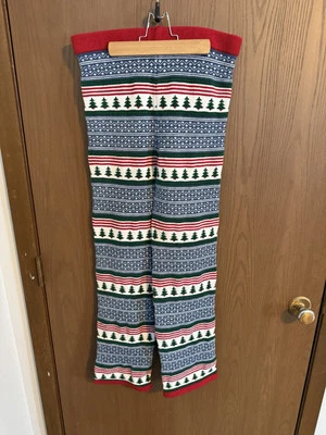 Knitty Kitty 针织打底裤冬季圣诞树主题 M — 第 1/3 张图片