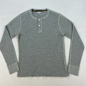 Camicia termica Wallace & Barnes Waffle-Knit Henley uomo L grigio erica manica lunga - Foto 1 di 12