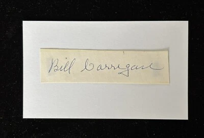 Bill Carrigan signed autographed 3 x 5 card 1906-16 (d.69) Americans Red Sox⚾️ - Image 1 of 2