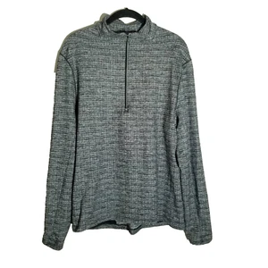 Lululemon Mens Surge Warm 1/2 Zip Pullover Size Medium Athletic Gray Black - Imagen 1 de 10