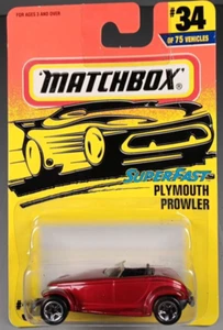 MATCHBOX MB34 PLYMOUTH PROWLER CANDY APPLE RED - Picture 1 of 4