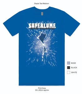 SUPERLUME Defiant Finger Nebula Royal Blue T-SHIRT BRAND NEW Matty Whittle / GOD - Imagen 1 de 2