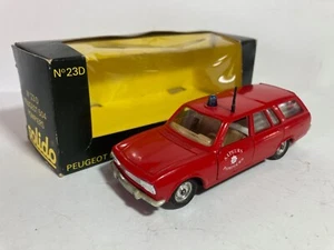 SOLIDO (France) ref 23D PEUGEOT 504 Break POMPIERS NMIB RARE! - Imagen 1 de 3