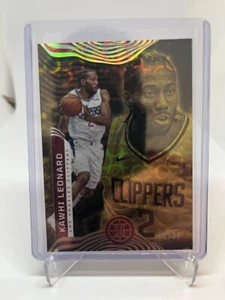 2021-22 Panini Illusions Asia Trophy Collection Gold /25 Kawhi Leonard #102 - Picture 1 of 3