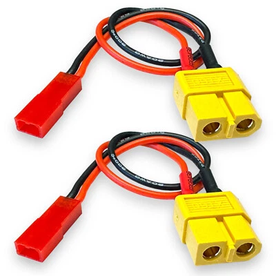 2x Adapter XT60 Stecker auf BEC JST Buchse Ladekabel Kabel RC LiPo Akku Battery - Bild 1 von 4