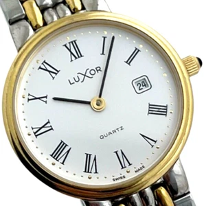 LUXOR elegante SWISS Damen Quarz Uhr zweifarbig 27mm - Bild 1 von 21