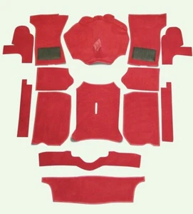 Juego de alfombras rojas de repuesto para coche (se adapta a Triumph Spitfire 1500, MK3 Mk4 1967-1980) - Imagen 1 de 3