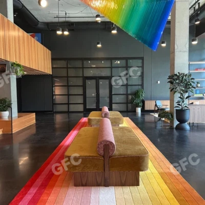 Rainbow maximus runner&Area rug Tufted woolen Area Hand tufted Rug For Any Room - Image 1 of 4