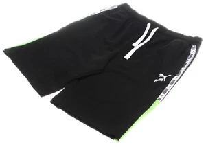 Puma Boy's Tape Shorts; Black with Green (Medium 10-12) - Picture 1 of 2