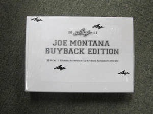 2021 Leaf Buyback Joe Montana Auto Signed Beckett BAS Autograph Sealed Box/Pack - Picture 1 of 1