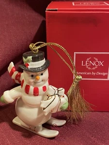 Lenox MUÑECO DE NIEVE Ornamento...nuevo en caja... ¡¡LINDO!!! - Imagen 1 de 5