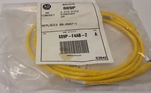 Allen Bradley 889P-F4AB-2 Quick Disconnect Cordset 4 Pin PICO Straight 2M - New - Picture 1 of 3
