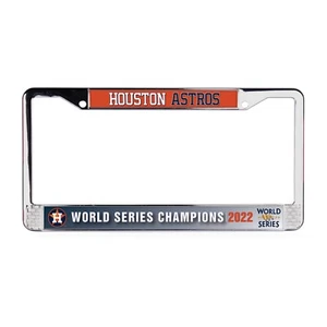 Houston Astros MLB World Series Champions 3D Polyurethane Domed License Plate - Picture 1 of 2