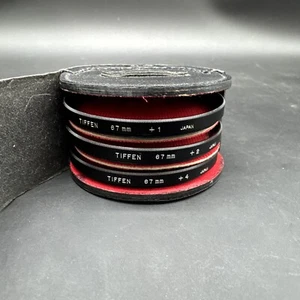 Tiffen 67mm Clear Filter + Leather Carrying Case - 3 Piece +1, +2, +4 - Picture 1 of 3