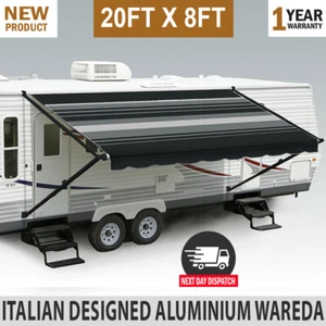 NEW 20FT Caravan Awning Roll Out 20FT X 8FT Italian Designed Aluminium Wareda - Picture 1 of 7