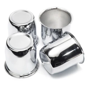 2 or 4pcs 2.80" Truck Push Through Center Caps Metal Caps for Trailer Rims Wheel - Picture 1 of 17