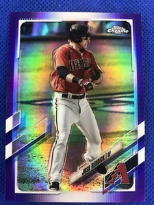 2021 #USC75 Josh Reddick Topps Chrome Update Purple Parallel Refractor - Imagen 1 de 2
