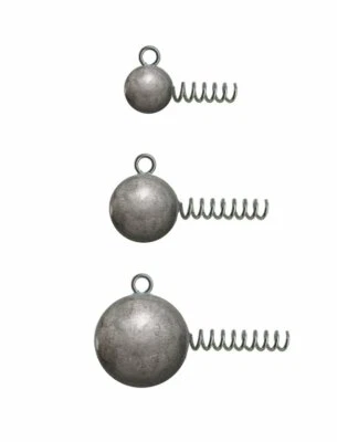 Jenzi Bleikopf mit Spirale - für Gummifische 10g bis 80g, mit Öse für Stinger