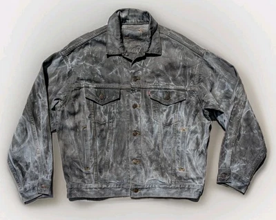 Chaqueta de Camionero Levis Denim Vintage Años 80 Lavado Plasma Tipo III EE. UU. Grunge Mediana Foto 1 de 4