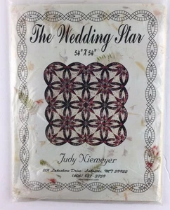 Quiltworx Niemeyer Quilt Paper Piecing Pattern “Wedding Star” 54"x 54" NOS - Picture 1 of 2