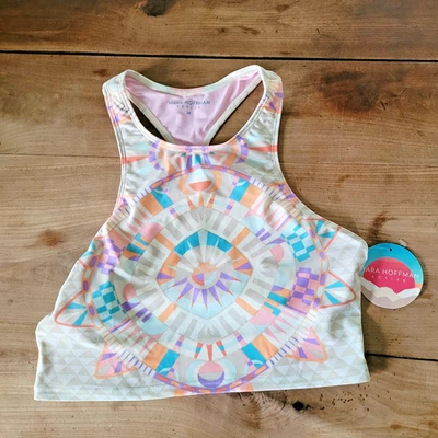 Nuevo con etiquetas Sujetador deportivo Mara Hoffman Active Racer Back Piedra Rosa Púrpura Mediano Precio de venta sugerido por el fabricante $138 Foto 1 de 4