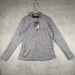 Nike XL Damen Dri Fit Element 1/2 Half Zip grau Langarm Laufshirt Shirt - Bild 1 von 14