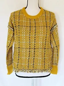 DKNY Women's Sweater with Fringe Detail Multicolor Size XS New - Picture 1 of 8