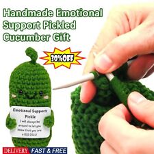 Handmade Emotional Support Pickled Cucumber-Gift Crochet Emotional Support-hots
