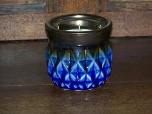 Vela exterior de cerámica azul 7,94 onzas hierba limón y citronela perfumada - Imagen 1 de 1