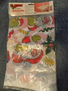 Hartin International Christmas Plastic Tablecloth ~ 54" X 72" ~ Vintage ~ New - Picture 1 of 1