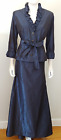 Vintage 90s Y2K Victorian Formal 2piece set Top skirt Bow Ruffle Maxi dress M 8
