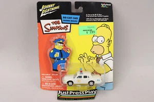NOS 2003 Johnny Lightning The Simpsons Diecast Chief Wiggum's Police Car New MOC - Picture 1 of 5