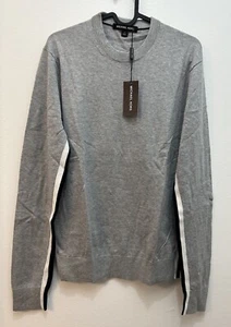 NEW Men’s Michael Kors sweater, crew neck. Heather Grey base, size XS Cotton NWT - Picture 1 of 7