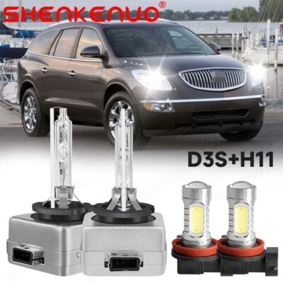 Faro delantero HID para Buick Enclave 2013 2014 D3S + bombillas antiniebla LED H11 4x Foto 1 de 4